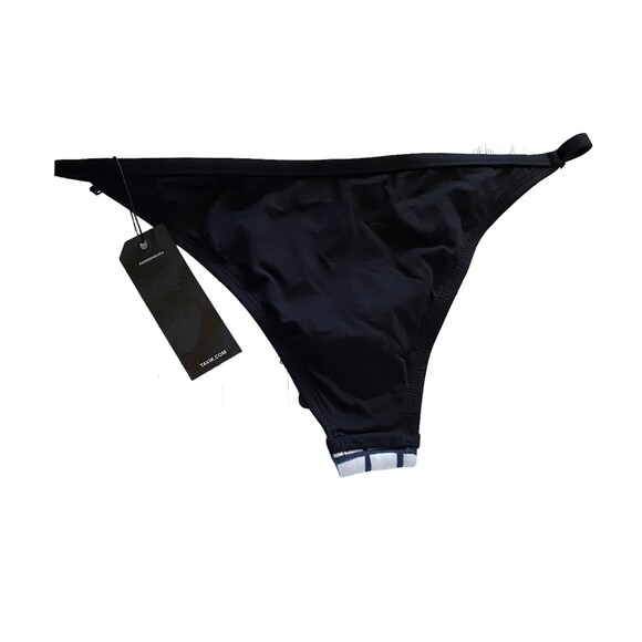 TAvik Antic moderate bikini bottom blue black white grid size xs New - Picture 3 of 5